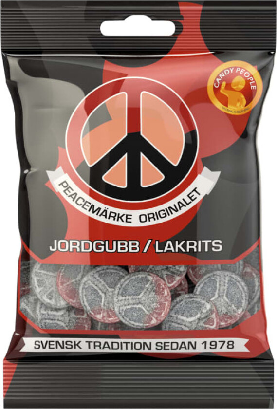 Peacemerke Jordbær&Lakris 80g