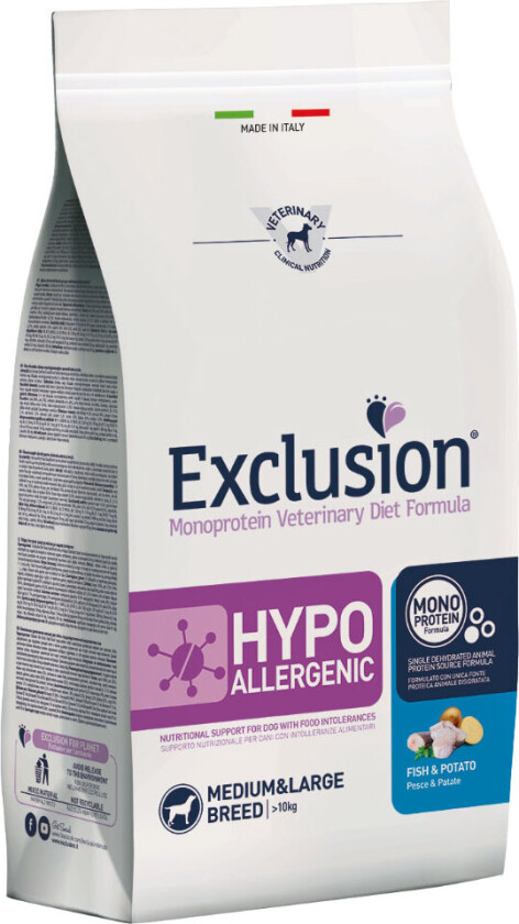 Bilde av Exclusion tørrfôr med fisk & potet - 2 x 12 kg
