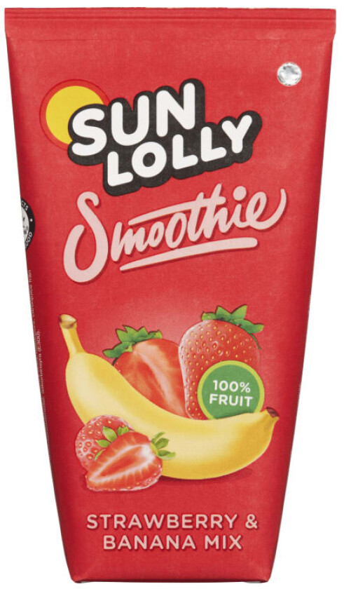Sun Lolly Smoothie Banan/Strawberry 180ml