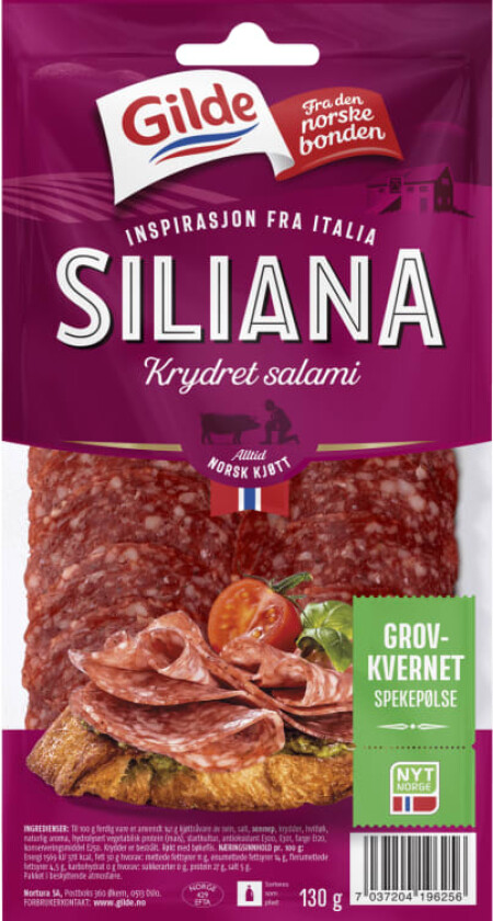 Bilde av Salami Siliana skivet 130g