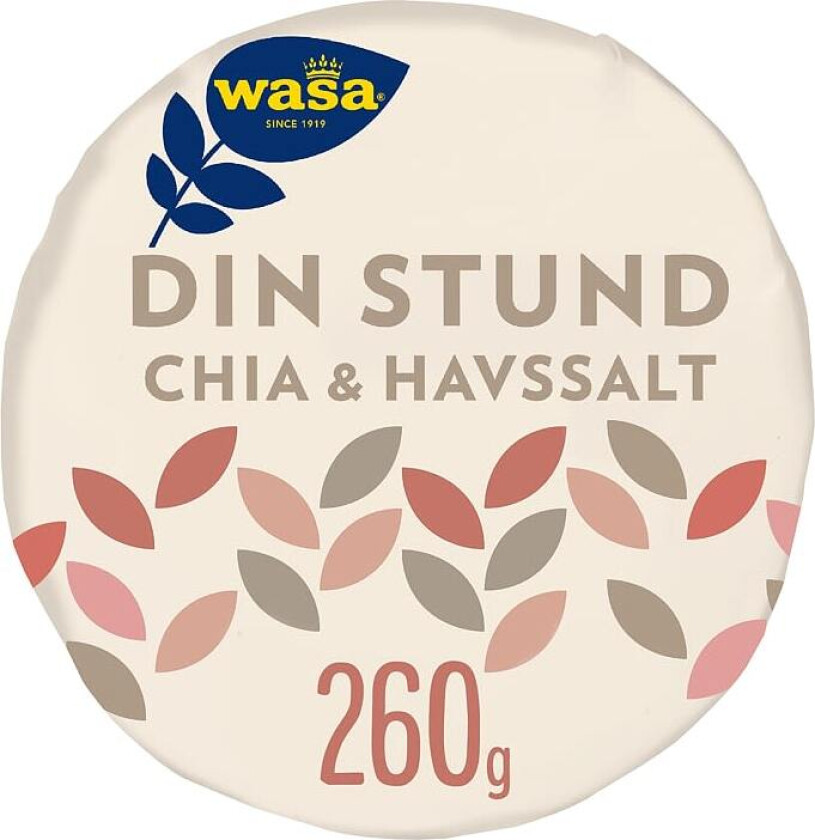 Knekkebrød Din Stund Chia&Havsalt 260g