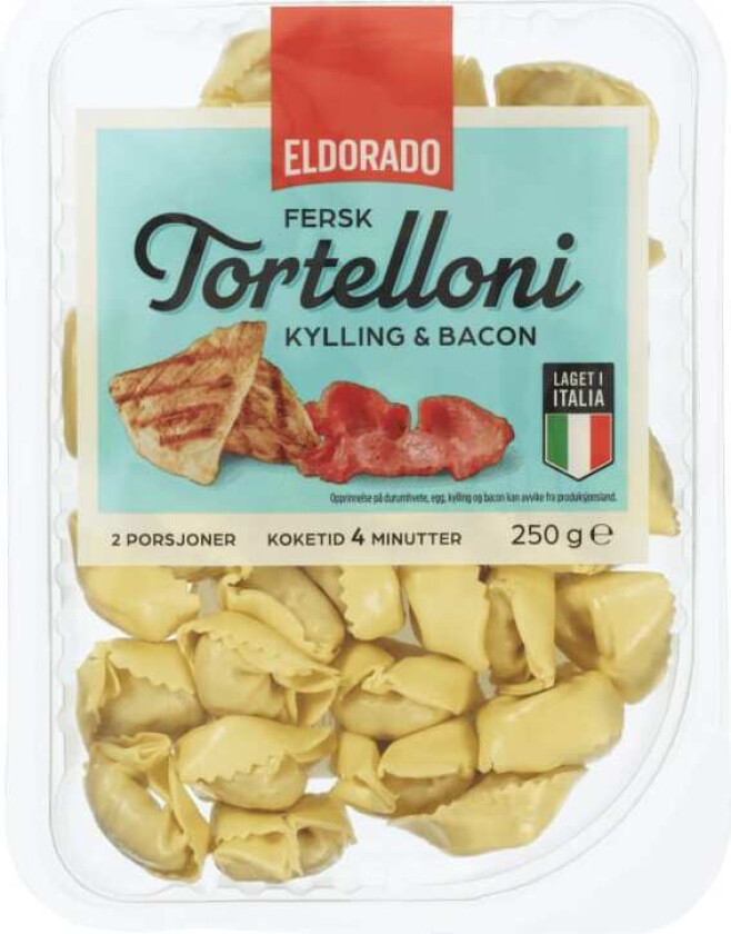 Tortelloni Kylling&Bacon 250g