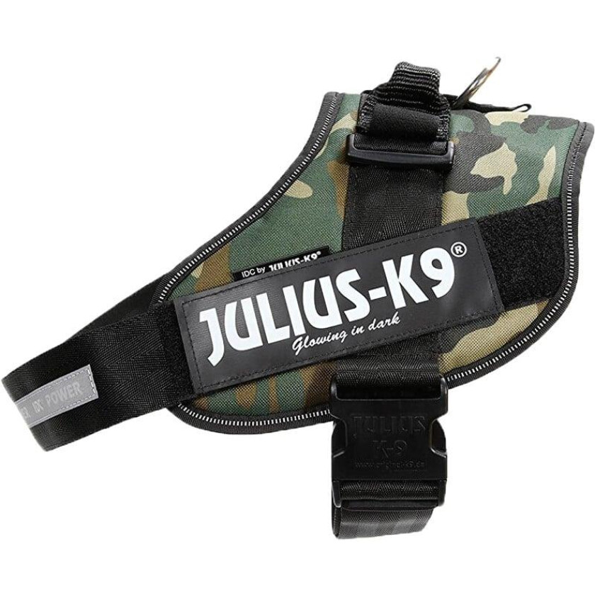 JULIUS-K9 IDC® hundesele, camouflage - Str Mini: Brystomfang 49 - 67 cm
