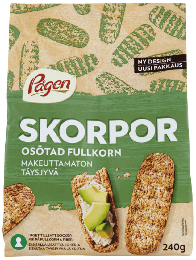 Bilde av Pågen Skorper Fullkorn 240g