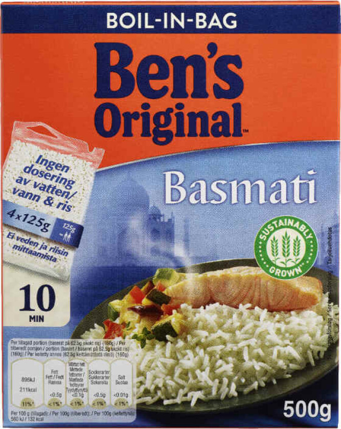 Basmatiris Boil In Bag 500g Ben's Original