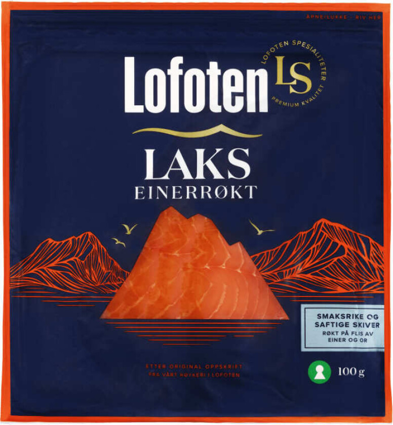Bilde av Lofoten Røkt Skivet Laks 100g