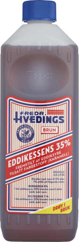 Eddikessens Brun 500ml 35% Hveding