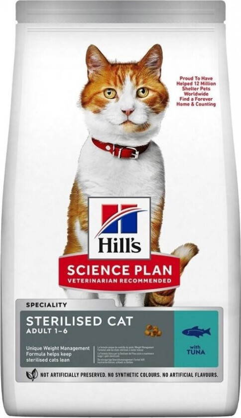 Bilde av Hill's Science Plan Cat Adult Sterilised Tuna (7 kg)