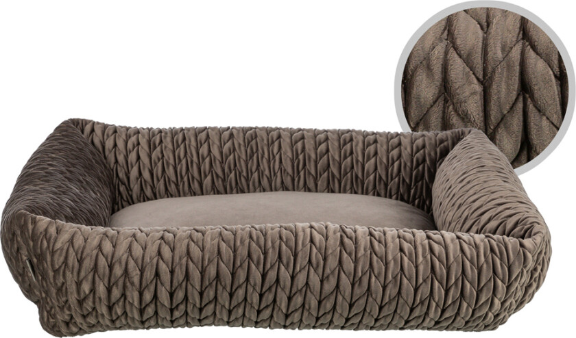Bilde av Seng Livia Square, brun - L 65 x B 50 cm