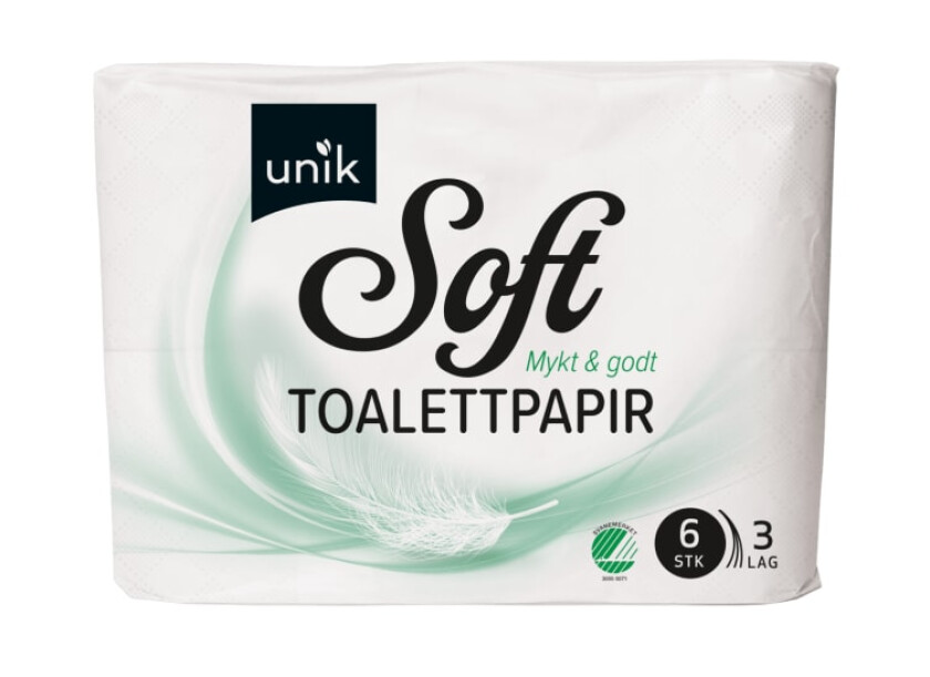 Toalettpapir Soft i Papiremballasje 6rl