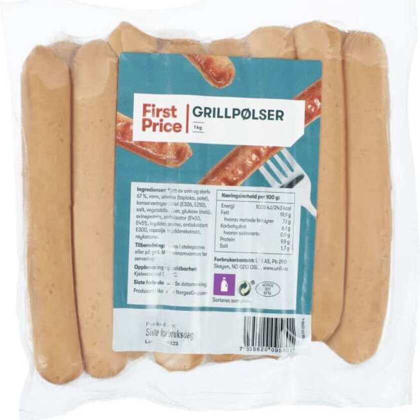 Bilde av Grillpølse 1kg