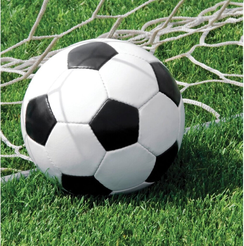 Fotball servietter, pk/16