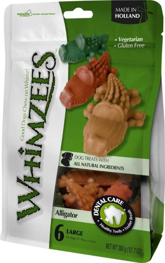 Whimzees Alligator Large 6-pack