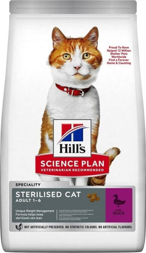 Bilde av Hill's Science Plan Cat Adult Sterilised Duck (3 kg)