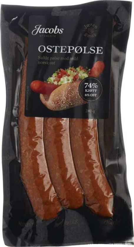 Ostepølse 80% 240g A.Idsøe/Jacobs Utvalgte