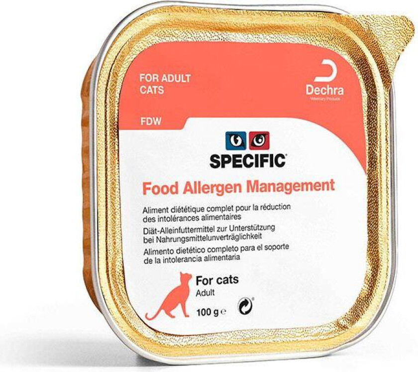 Cat Food Allergy Management FDW Våtfôr til katt 7 x 100 g