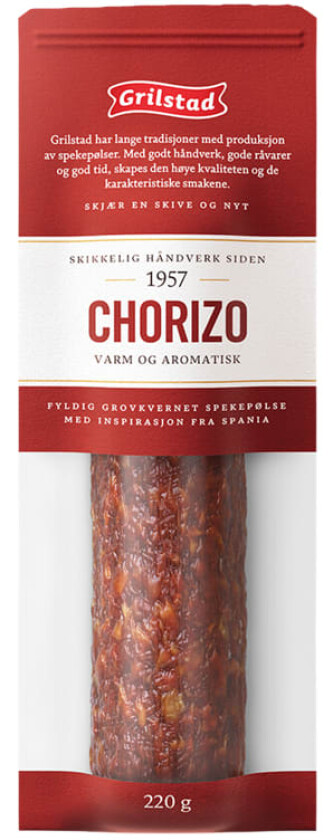 Grilstad Chorizo Hel 220g