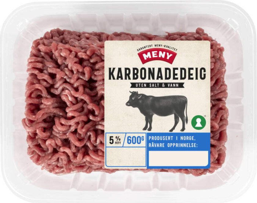 Karbonadedeig 5% u/Salt og Vann 600g