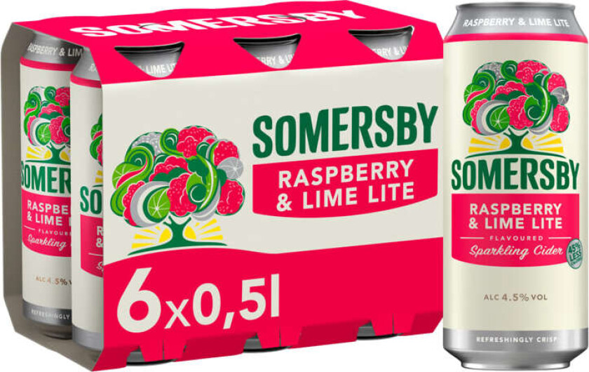 Somersby Cider Raspberry Lime 0,5lx6 boks