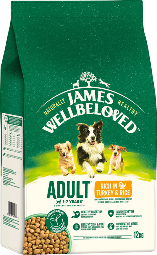 Bilde av Adult Dog Hypoallergenic kalkun og ris - 12 kg