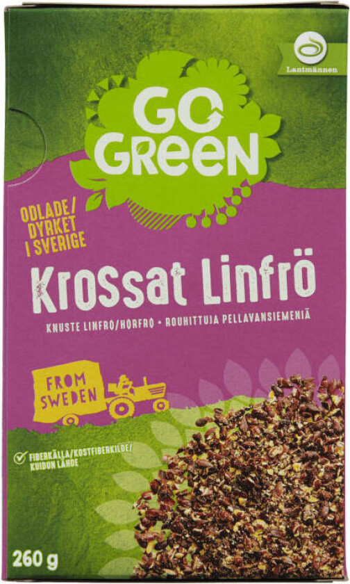 Linfrø Knuste 260g Gogreen