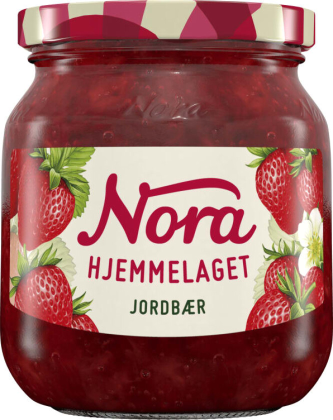 Bilde av Nora Hjemmelaget jordbærsyltetøy, 400g