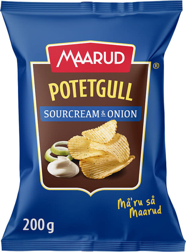Maarud Potetgull Sourcream & Onion 200g