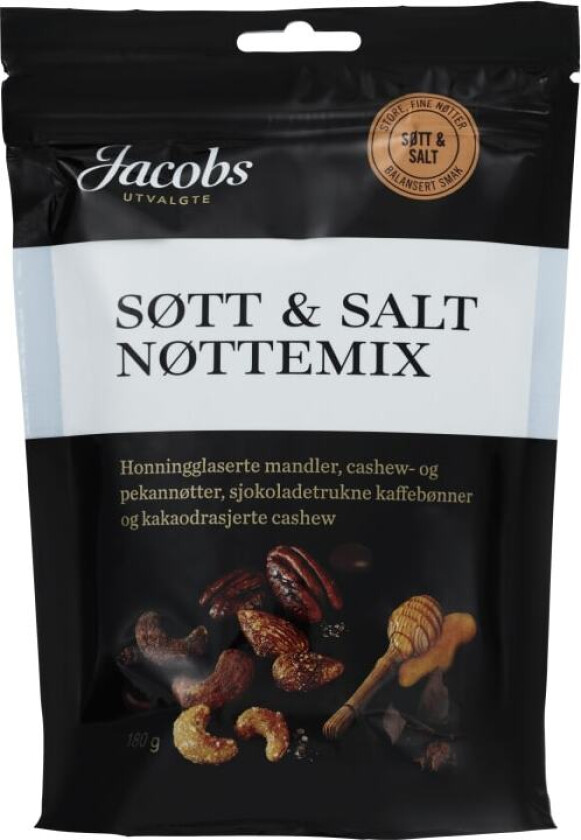 Nøttemiks Søt&Salt 180g Jacobs Utvalgte