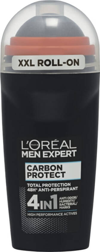 Bilde av Men Expert Roll-On Carbon Protect Intense 4 in 1