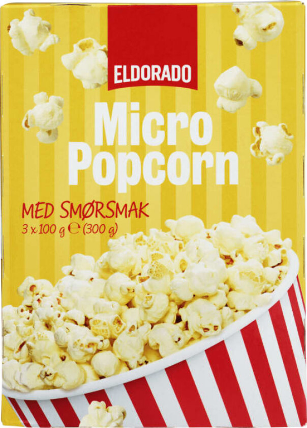 Micropopcorn m/Smør 300g