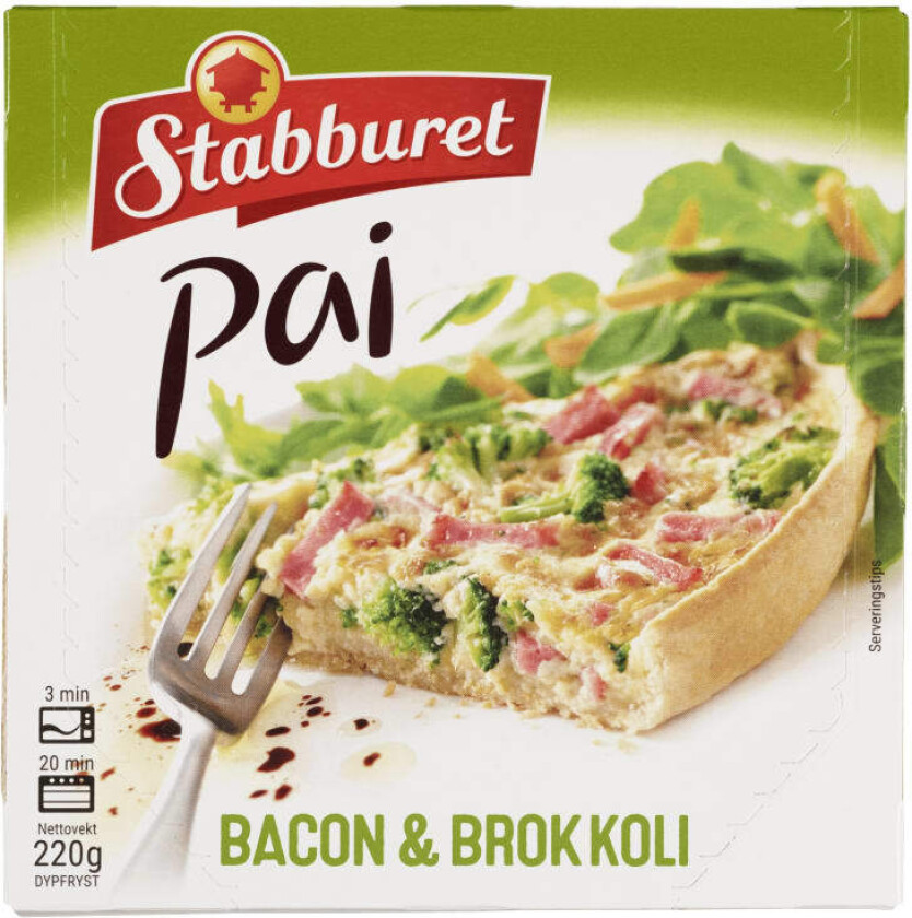 Stabburet Pai med Bacon & Broccoli 220g