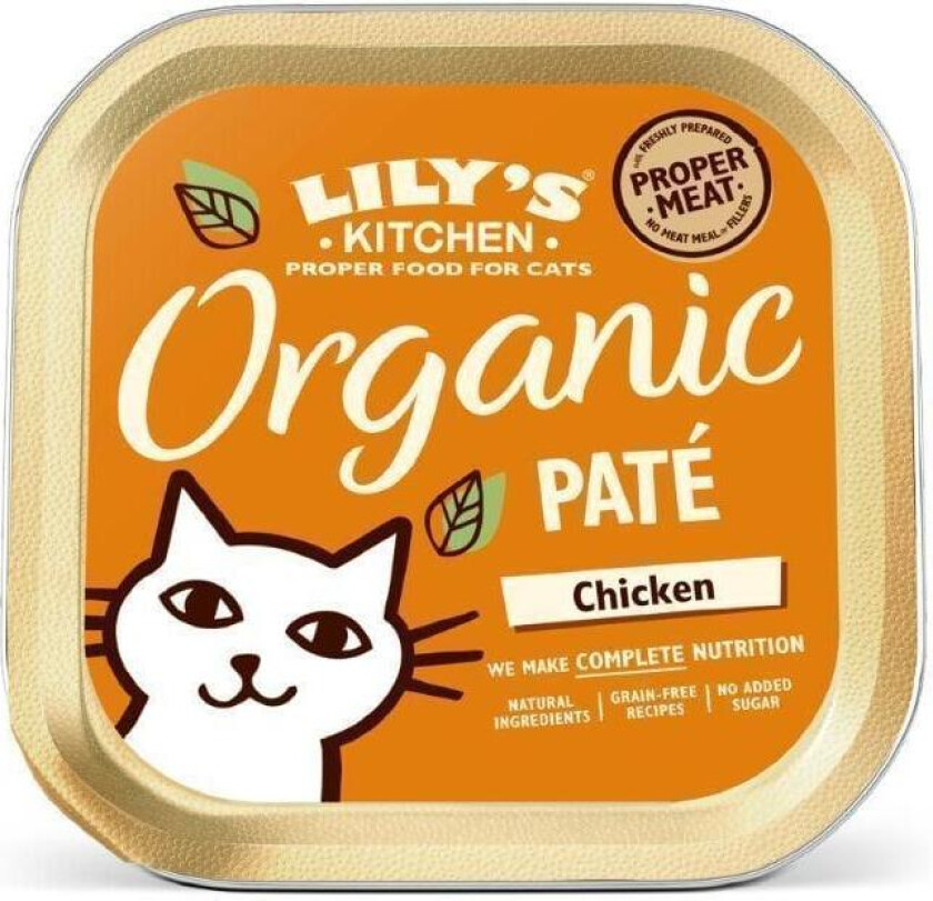 Organic Chicken Patè Våtfôr til katt 85 g