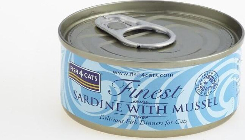 Finest Våtfôr for katt - Sardin og musling 70 g