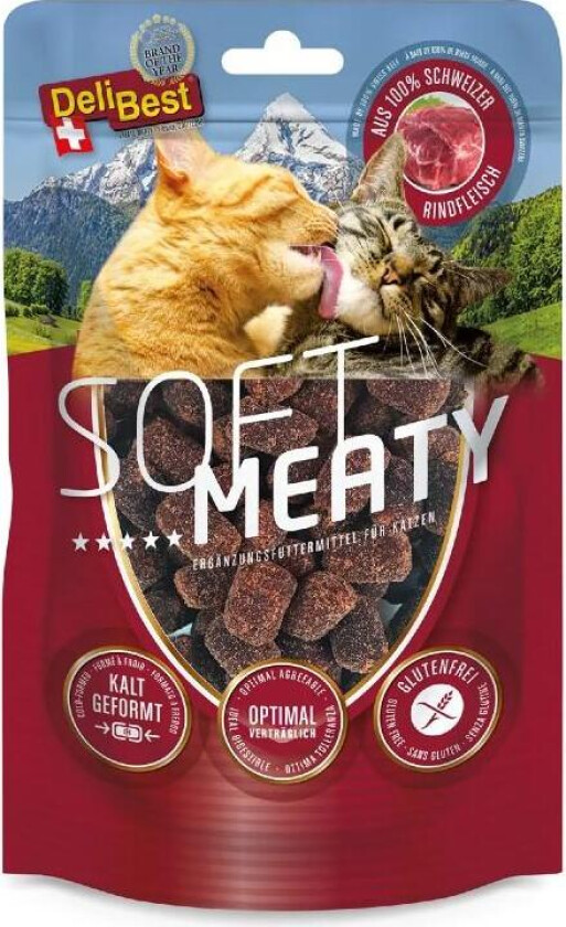Cat Soft Meaty Beef Godbiter til katt 100 g