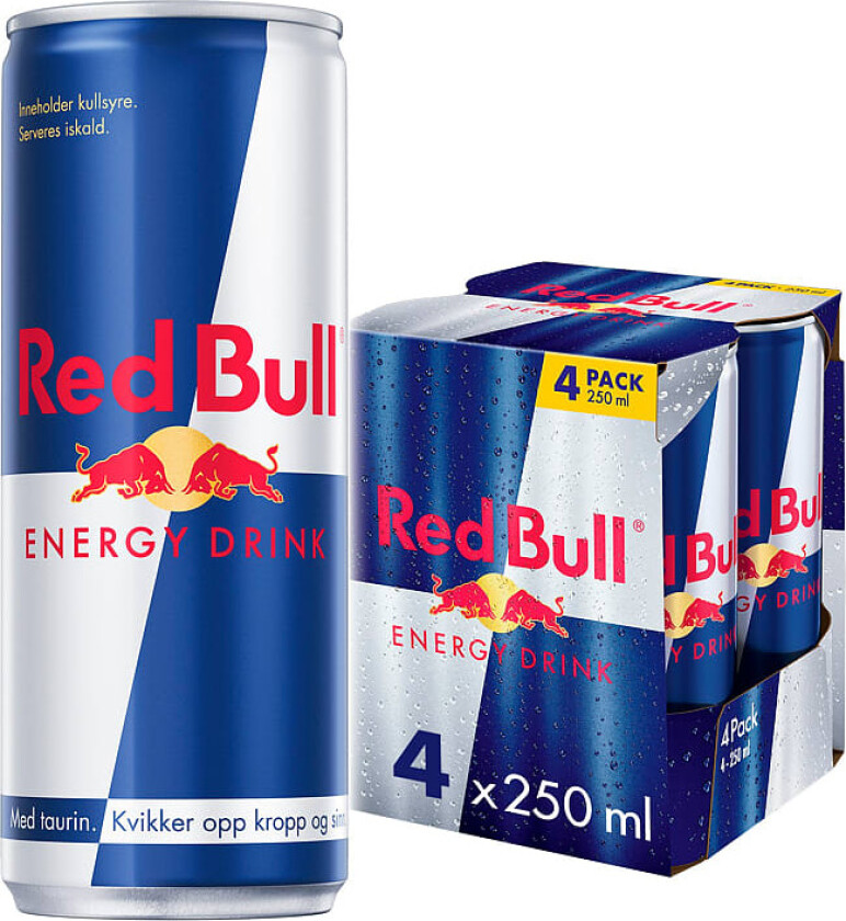 Red Bull 4stk x 0,25l, 1l