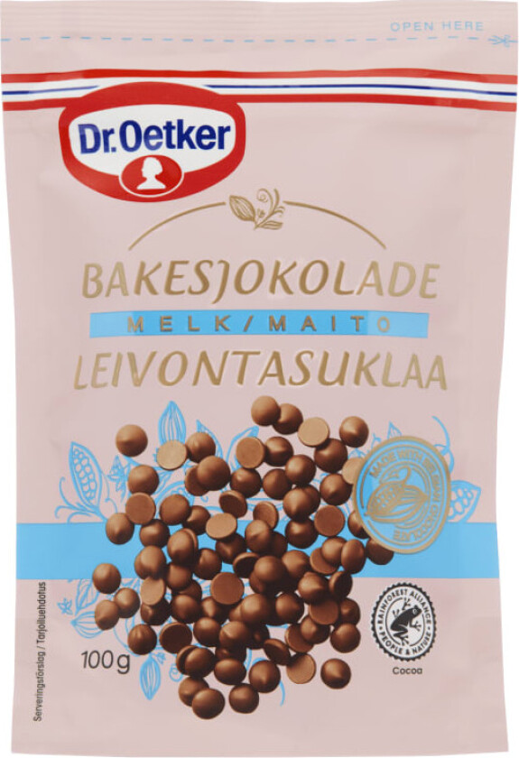 Dr. Oetker Lys Bakesjokolade 100g