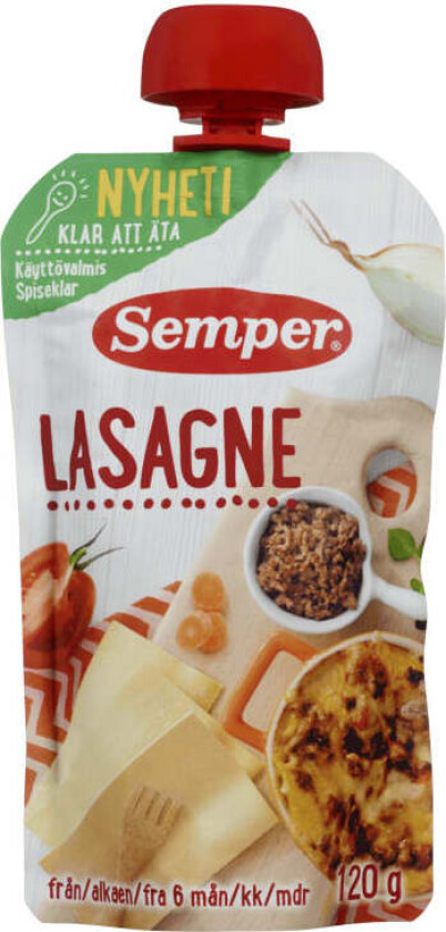 Semper Lasagne Spiseklar 120g