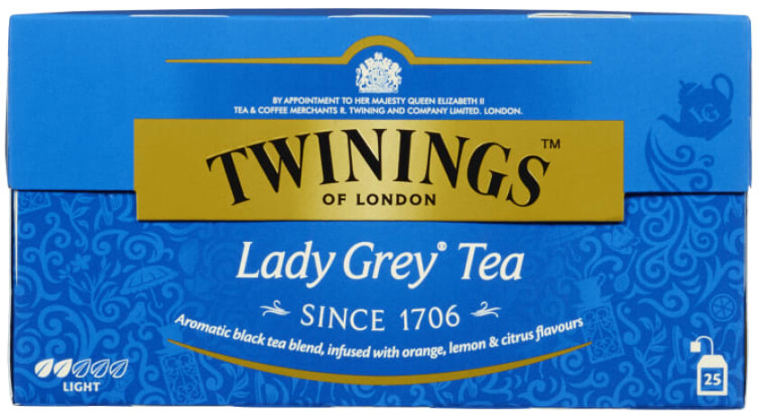 Twinings Lady Grey Te 25 poser