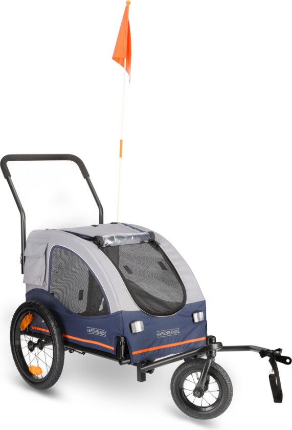 Bilde av HAFENBANDE Sykkeltilhenger Cabby M inkl. 2 koblinger - L 125 x B 67 x H 105 cm / maks 25 kg