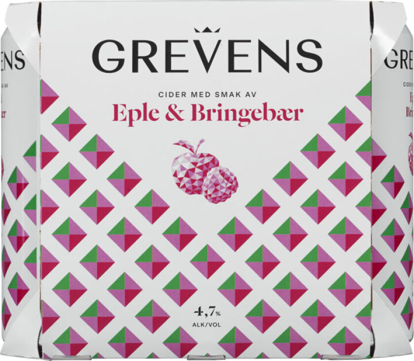 Bilde av Grevens Cider Eple&Bringebær 0,5lx6 boks