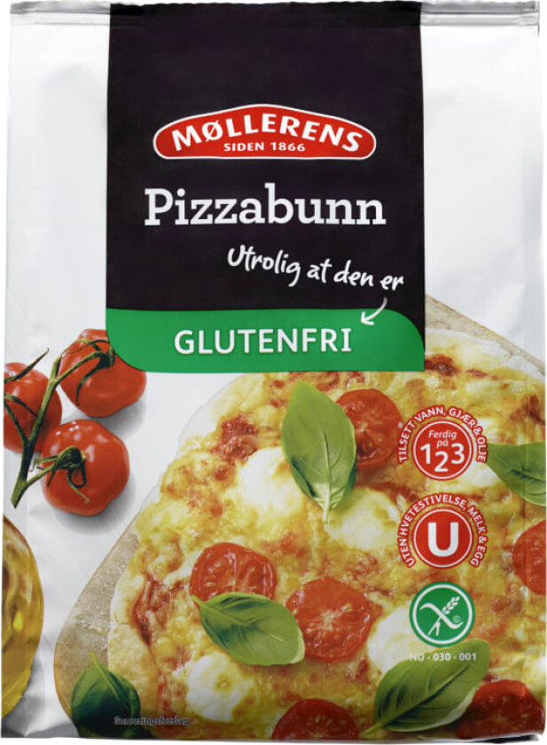 Bilde av Møllerens Pizzabunn Glutenfri