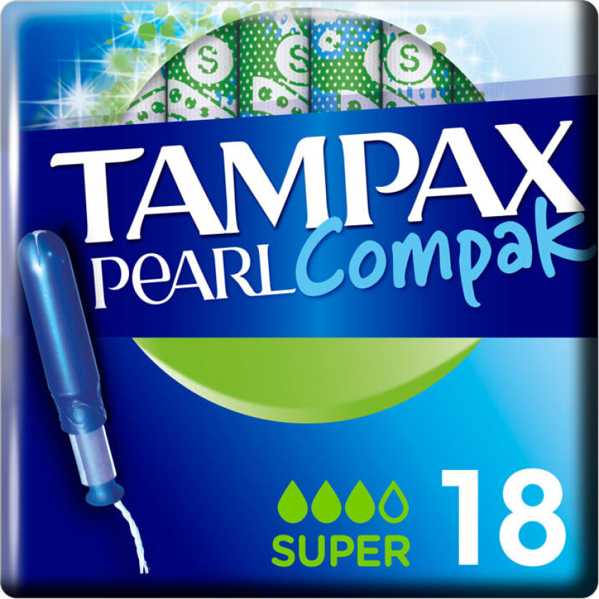 Bilde av Tampax Compak Pearl Super 18stk