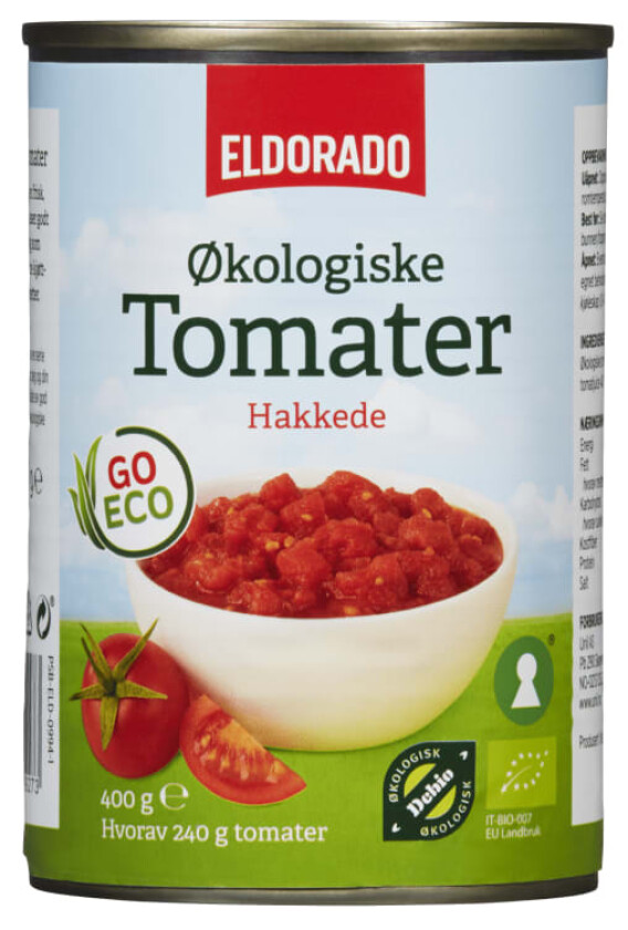 Tomater Hakkede Økologisk 400g