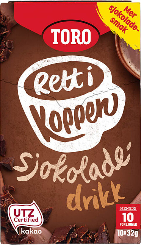 Sjokoladedrikk 10x32g Rett i Koppen