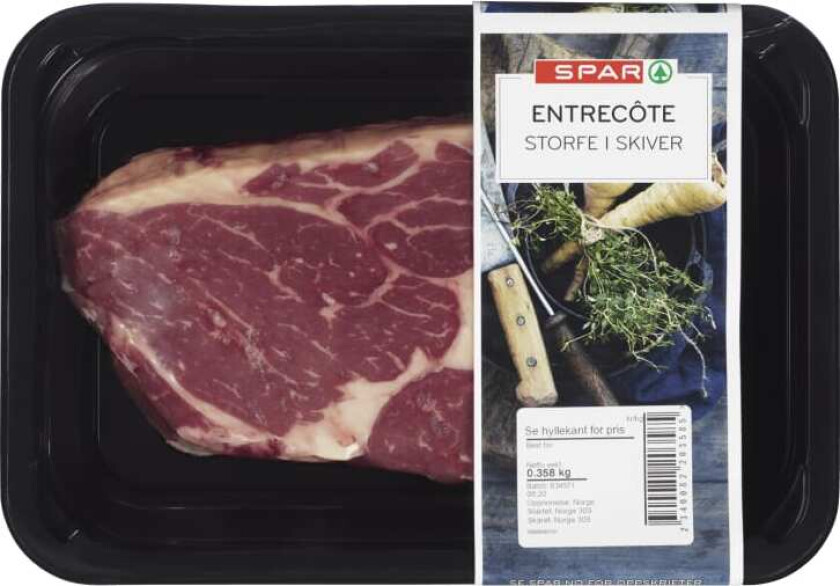 Bilde av Storfe Entrecote skivet Ca350g