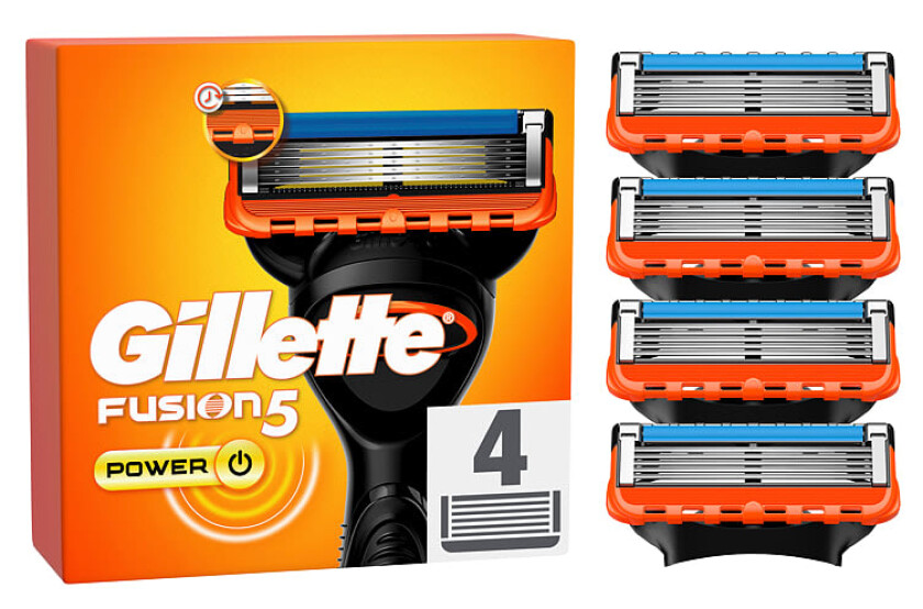 Gillette Barberblad Fusion5 Power blader 4 pk