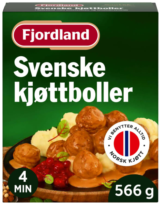 Fjordland Svenske Kjøttboller 566g