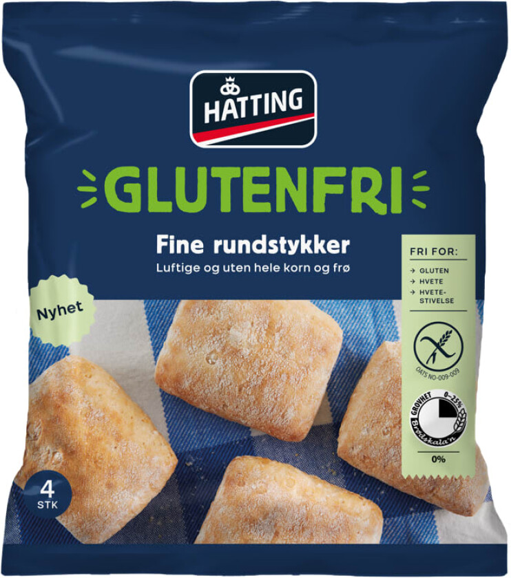 Rundstykker Fine glutenfri 4stk 280g