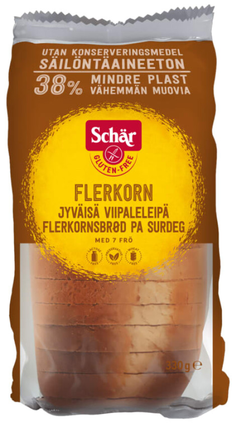 Schär Flerkornbrød Glutenfri 300g