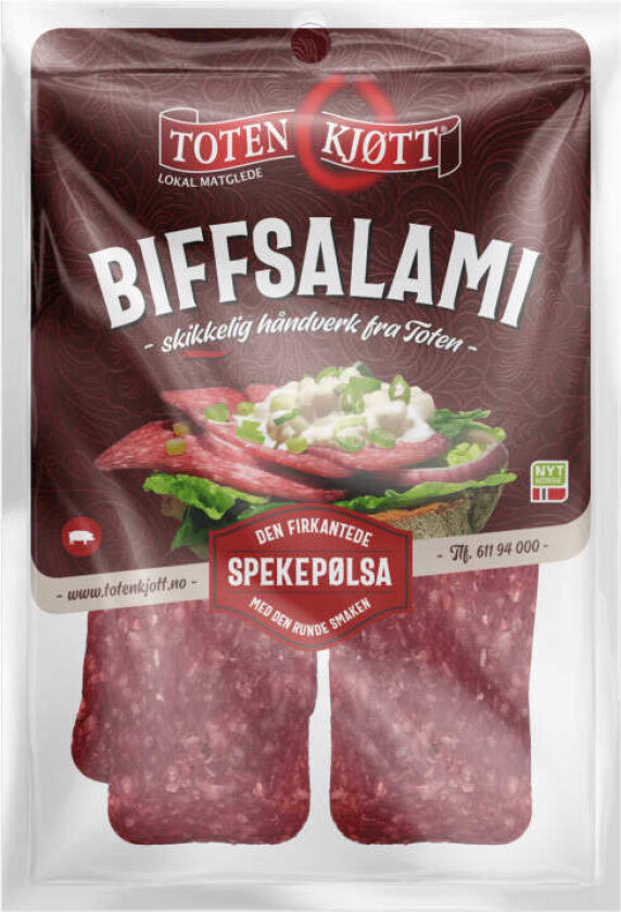 Toten Kjøtt Biffsalami 100g